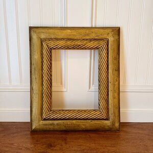 Vintage Gold Painted Wood Frame 8x10